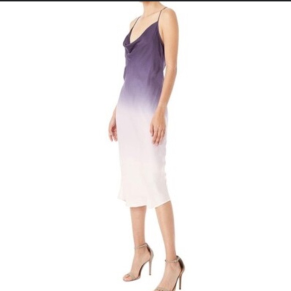 Young Fabulous & Broke Purple and Cream Gradient Midi Dress - Picture 4 of 8